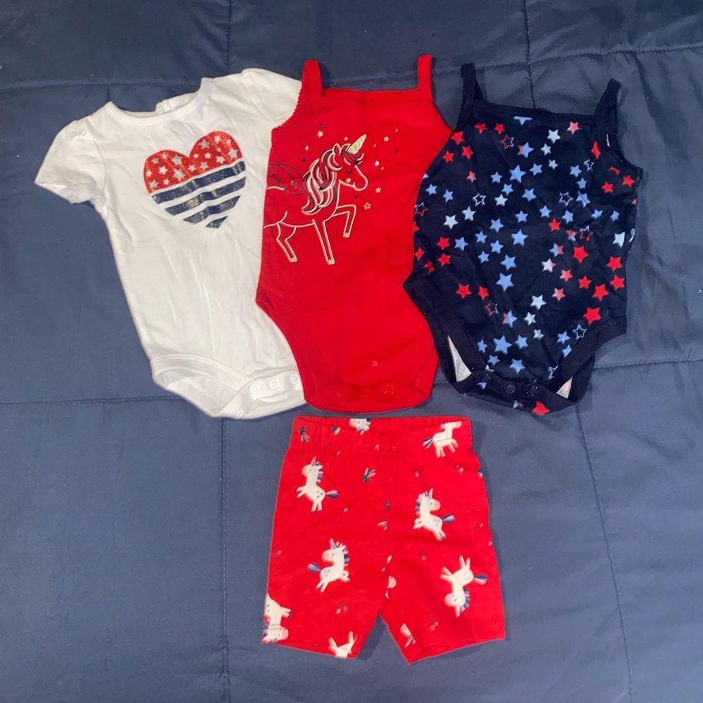 4th of July Baby Onesies Bundle